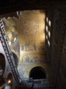 Gold mosaics inside the Basilica
